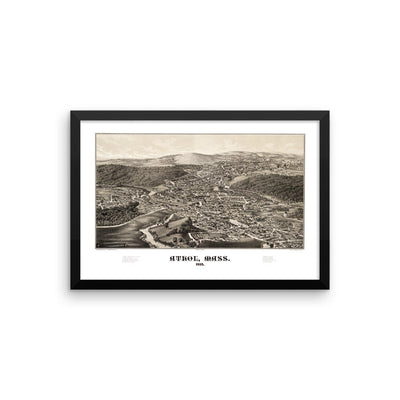 Athol, MA 1887 Framed Historic Map - Available at KNOWOL