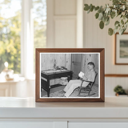 Atkinson Boy Reading in New Madrid County 1938 - Available at KNOWOL