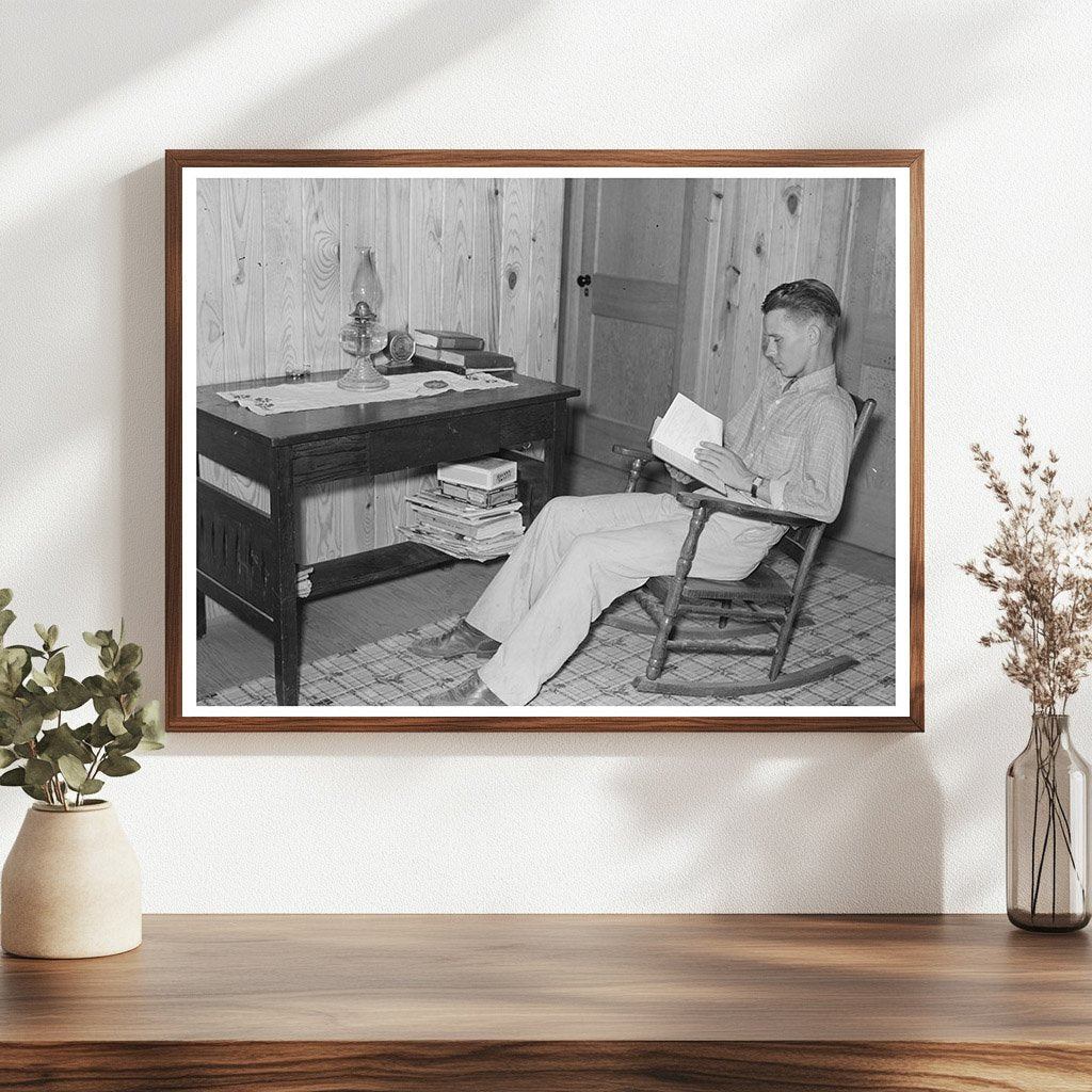 Atkinson Boy Reading in New Madrid County 1938 - Available at KNOWOL