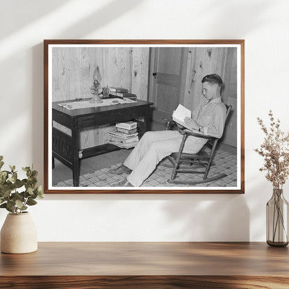 Atkinson Boy Reading in New Madrid County 1938 - Available at KNOWOL
