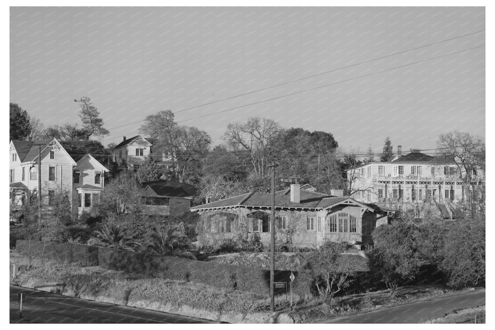 Auburn California Residential District December 1940 - Available at KNOWOL