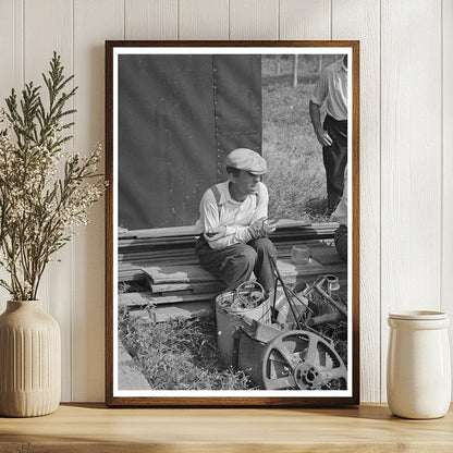 Auction Scene at Sparlin Farm Orth Minnesota August 1937 - Available at KNOWOL