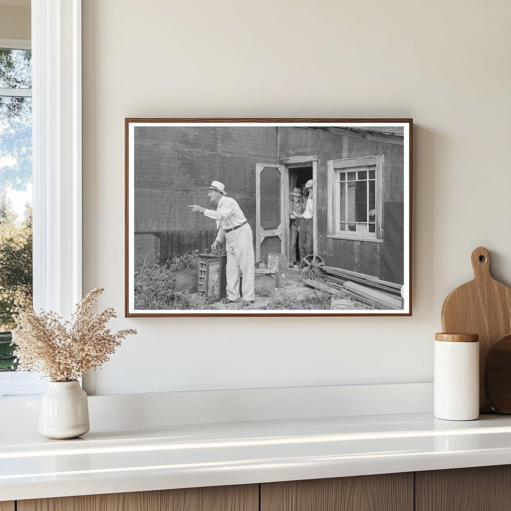 Auction Scene in Orth Minnesota August 1937 - Available at KNOWOL