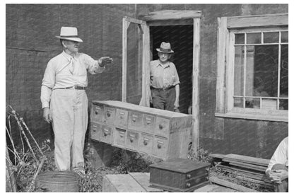 Auctioneer at Rural Sale Orth Minnesota 1937 - Available at KNOWOL
