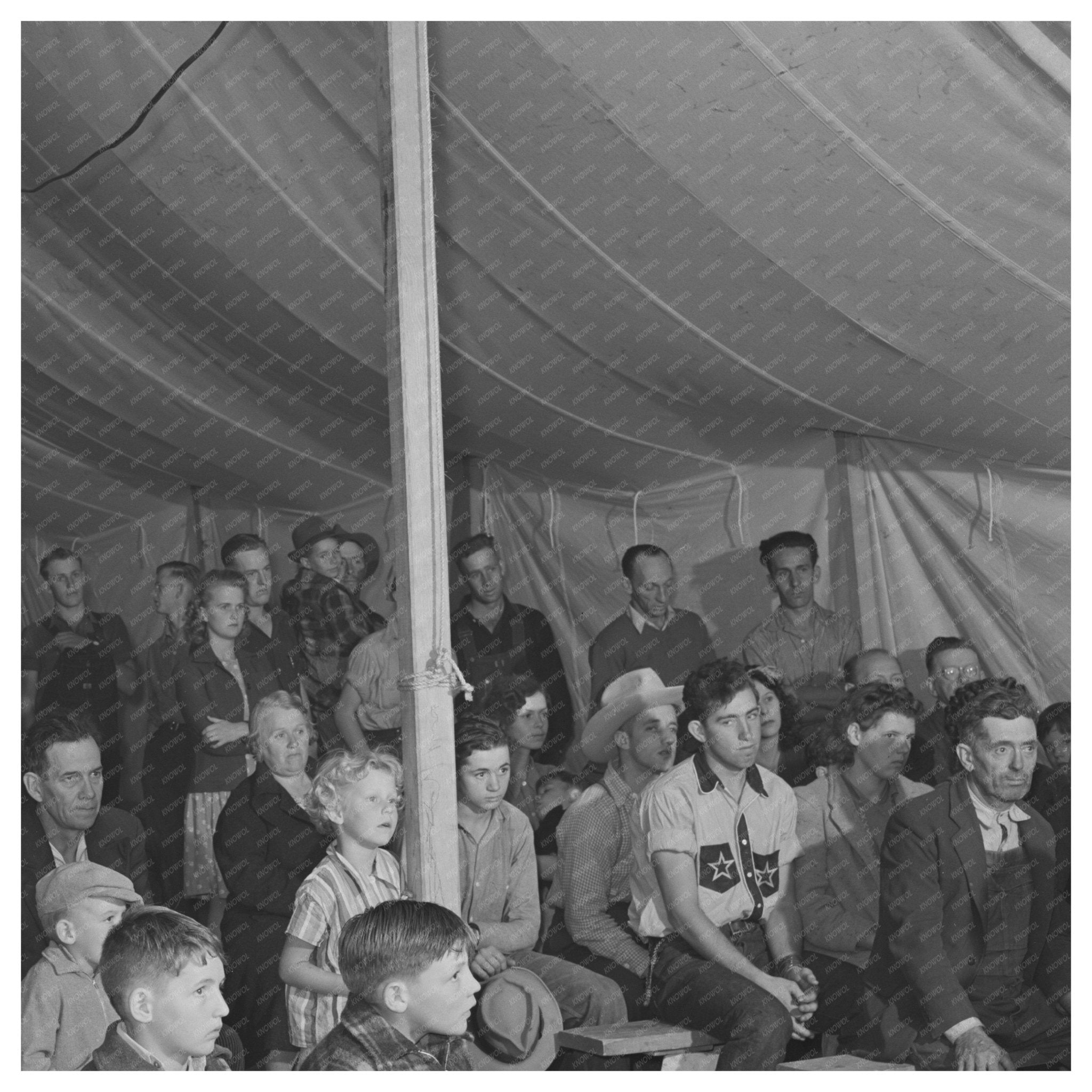 Audience at Amateur Night Odell Oregon 1941 - Available at KNOWOL