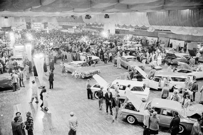 Automobile Show Floor, United States - January 1960 - Available at KNOWOL