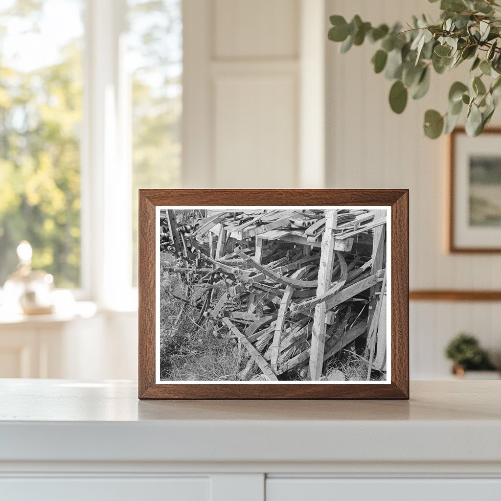 Automobile Springs in Junkyard Abbeville Louisiana 1938 - Available at KNOWOL