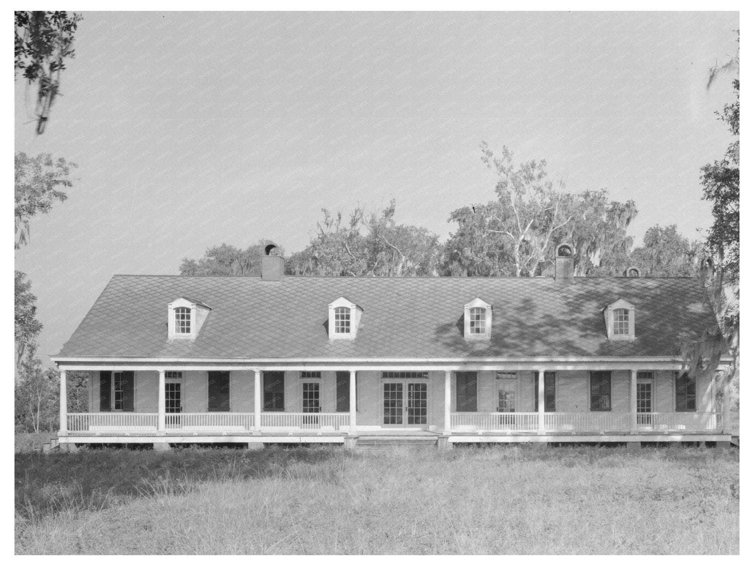Avalon Plantation House Louisiana October 1938 - Available at KNOWOL