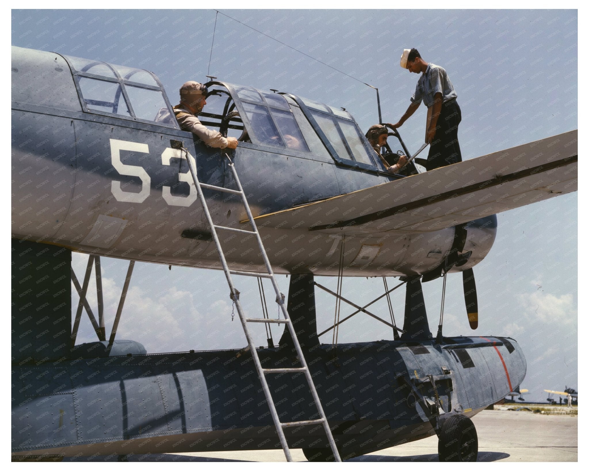 Aviation Cadets Training at Naval Air Base Corpus Christi 1942 - Available at KNOWOL