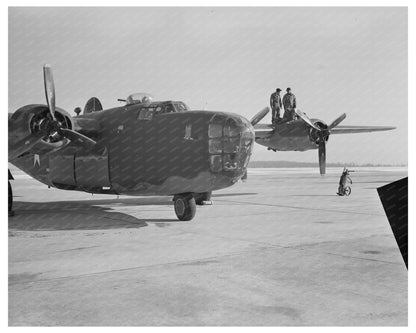 B - 24E Liberator Bomber Final Inspection 1944 - Available at KNOWOL