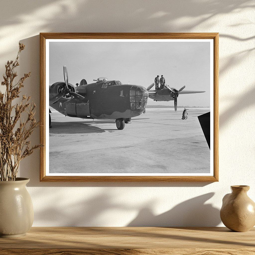 B - 24E Liberator Bomber Final Inspection 1944 - Available at KNOWOL