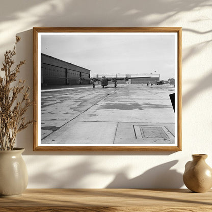 B - 24E Liberator Bomber Taxis at Willow Run 1944 - Available at KNOWOL