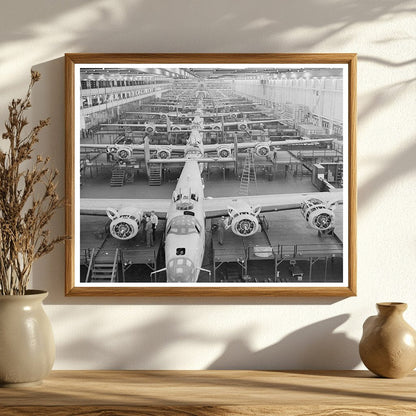 B - 24E Liberator Bombers Assembly Line 1942 - 1943 - Available at KNOWOL