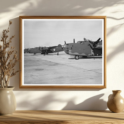 B - 24E Liberator Bombers at Fords Willow Run Plant 1943 - Available at KNOWOL