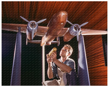 B - 25 Bomber Scale Model Wind Tunnel Testing October 1942 - Available at KNOWOL