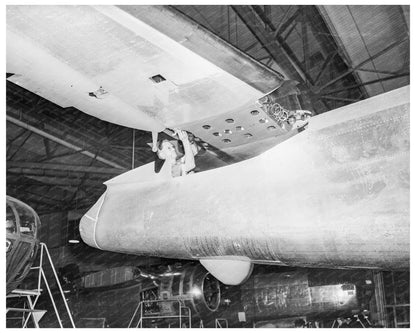 B - 25 Bomber Tail Assembly October 1942 Inglewood California - Available at KNOWOL