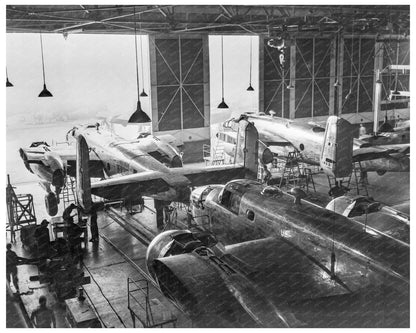 B - 25 Bombers Production Line California October 1942 - Available at KNOWOL