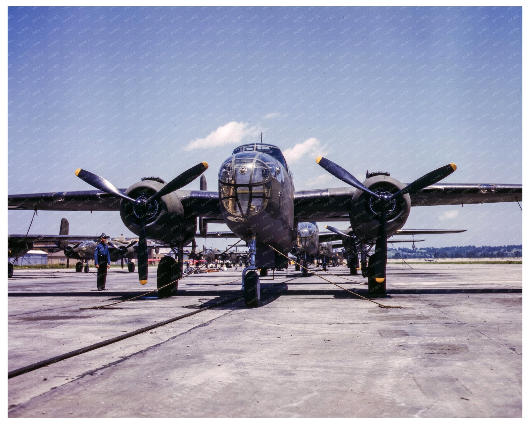 B - 25 Bombers Ready for Test Flight October 1942 - Available at KNOWOL