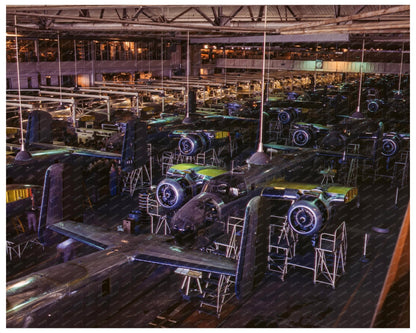 B - 25 Final Assembly Line Inglewood California 1942 - Available at KNOWOL