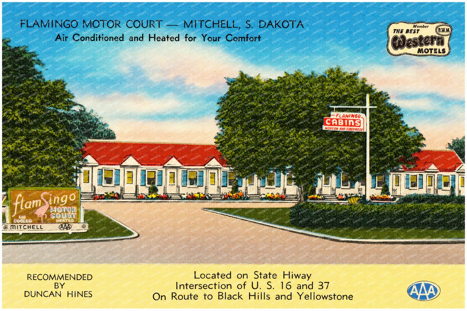 Mitchell, SD: Flamingo Motor Court -- Mitchell, S. Dakota
