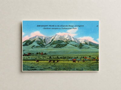 Emigrant Peak, MT: Emigrant Peak in the Absaroka Range, Livingston - Gardiner entrance to Yellowstone Park