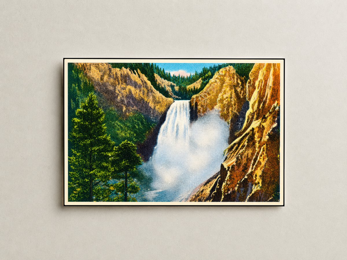 Yellowstone National Park, WY: Great Falls and Canon of the Yellowstone in Yellowstone National Park.