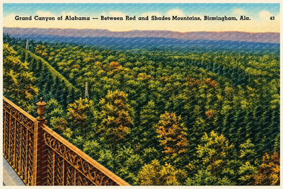 Birmingham, AL: Grand Canyon of Alabama, between Red and Shades Mountains