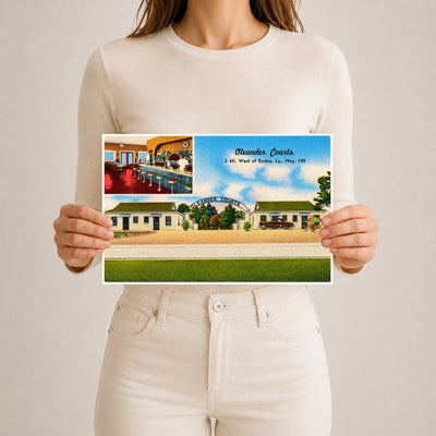 Eunice, LA: Oleander Courts, 3 mi. west of Eunice, La., Hwy. 190
