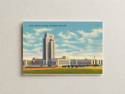 Naval Medical Center, Bethesda, Maryland — Vintage Maryland Postcard