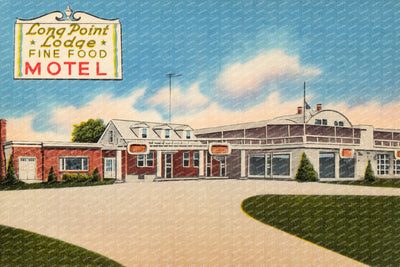 Long Point Lodge, U. S. Highway 50, 6 miles north of Bay Bridge — Vintage Maryland Postcard