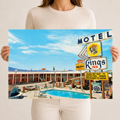 Kingman, AZ: King's Inn Motel, restaurant and lounge, on East Highway 66, Kingman, Arizona 86401