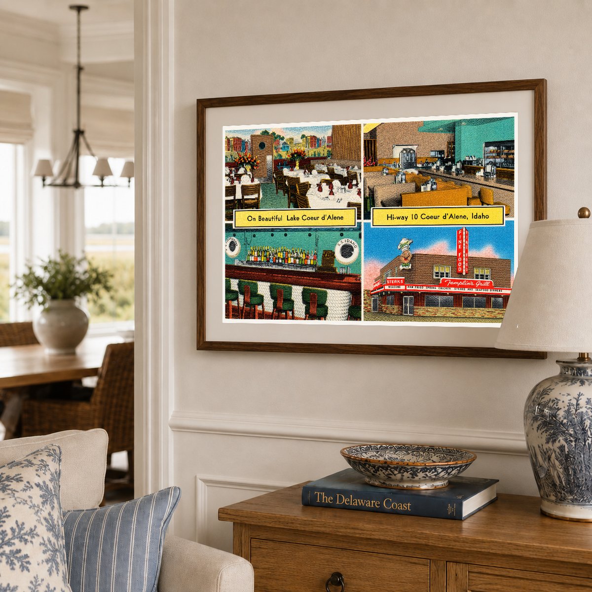 Coeur d'Alene, ID: Templin's Grill, on beautiful Lake Coeur d'Alene, hi-way 10