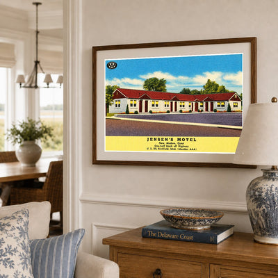 Richfield, UT: Jensen's Motel, new, modern, quiet, one-half block off highway, U.S. 89