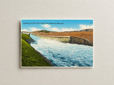 Lake Fort Peck, MT: Spillway at Fort Peck Dam, Northern Montana
