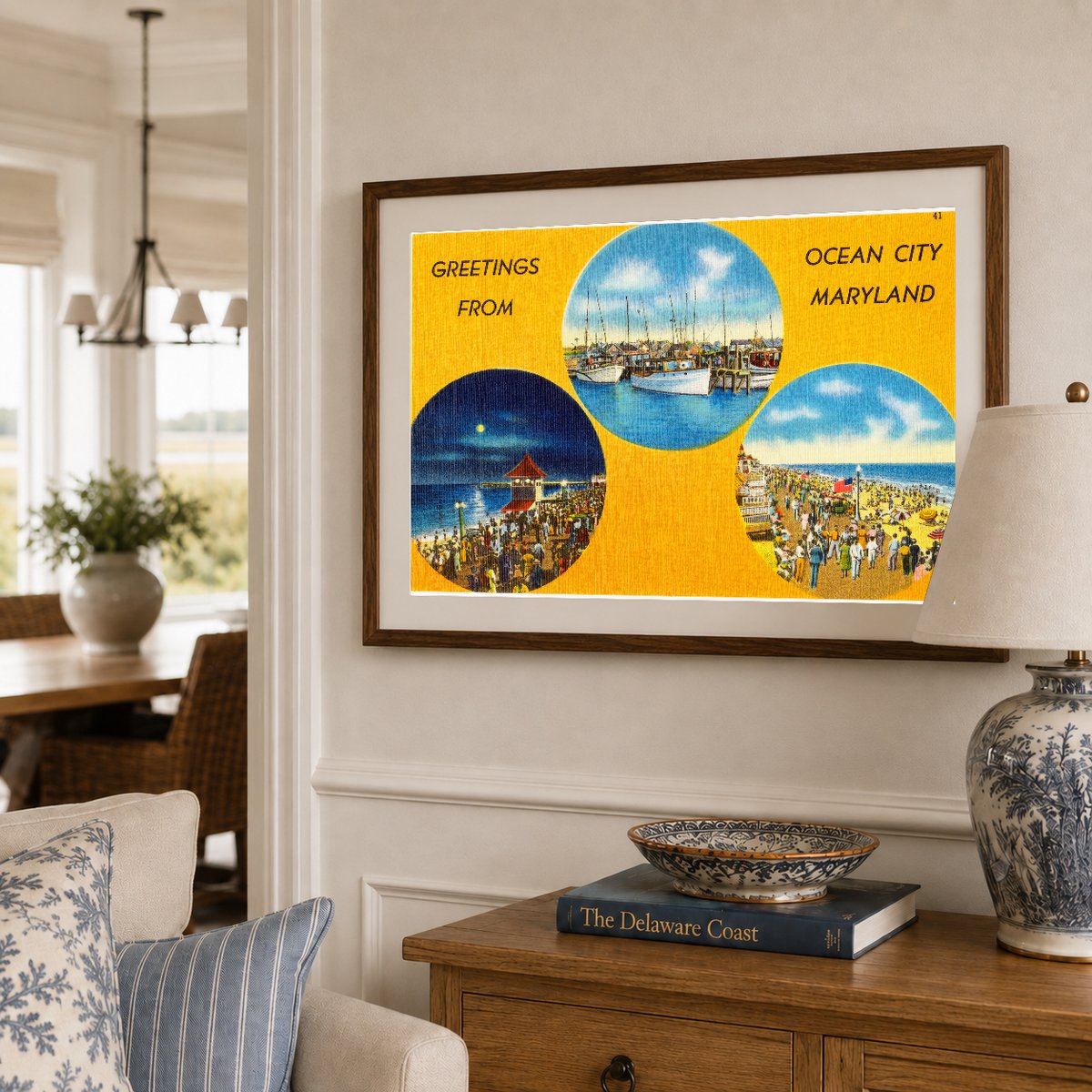 Greetings from Ocean City Maryland — Vintage Maryland Postcard