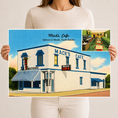 Murdo, SD: Mack's Café, uptown in Murdo