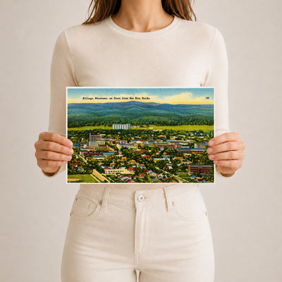 Billings, MT: Billings, Montana, as seen from the Rim Rocks