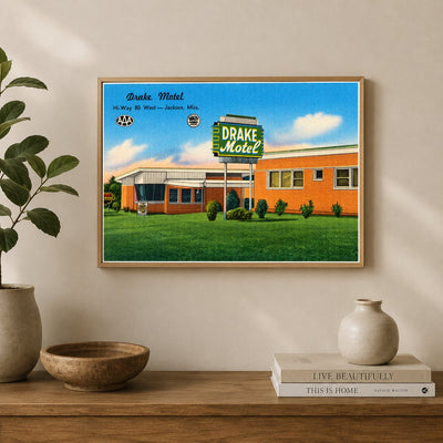Jackson, MS: Drake Motel, Hi-Way 80 West -- Jackson