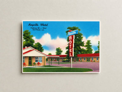Rayville, LA: Rayville Motel, Highway 80 -- West