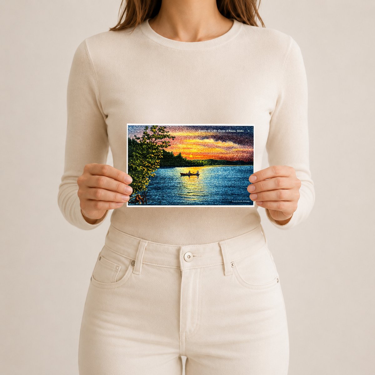 Coeur d'Alene Lake, ID: Sunset on Lake Coeur d'Alene