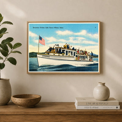Coeur d'Alene Lake, ID: Excursion cruiser, Lake Coeur d'Alene