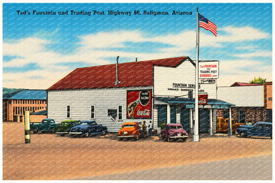 Seligman, AZ: Ted's Fountain and Trading Post, highway 66