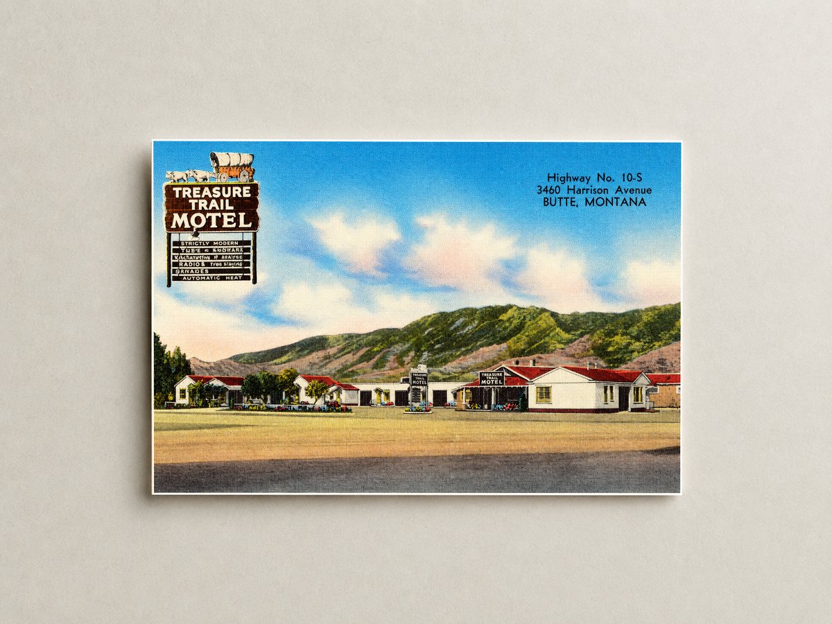 Butte, MT: Treasure Trail Motel, Highway No. 10-S, 3460 Harrison Avenue