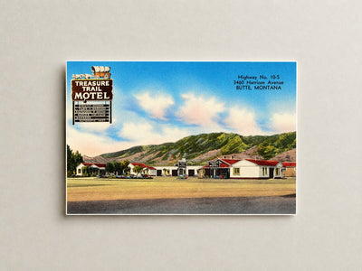 Butte, MT: Treasure Trail Motel, Highway No. 10-S, 3460 Harrison Avenue
