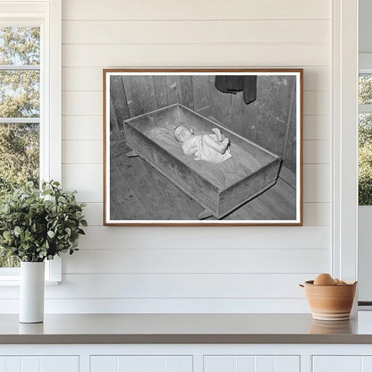 Baby in Homemade Cradle Jefferson Texas March 1939 - Available at KNOWOL