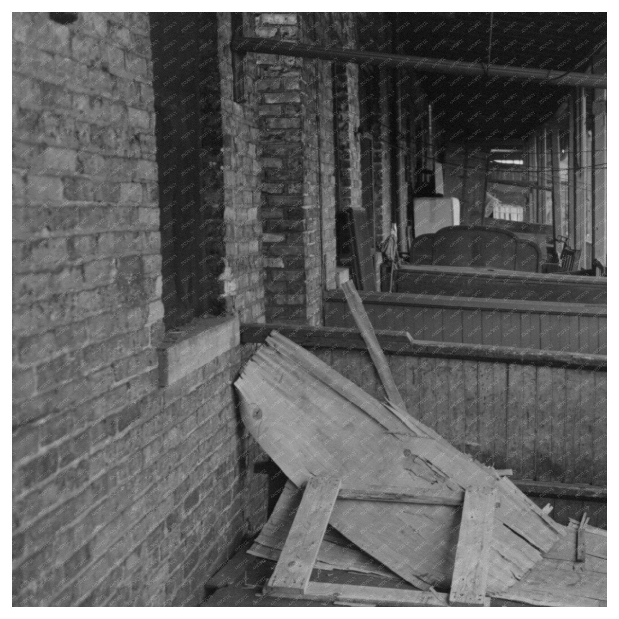 Back Porches of Chicago Apartment Building 1941 - Available at KNOWOL