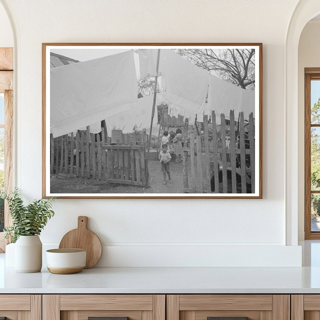 Backyard Laundry in San Antonio Texas March 1939 - Available at KNOWOL