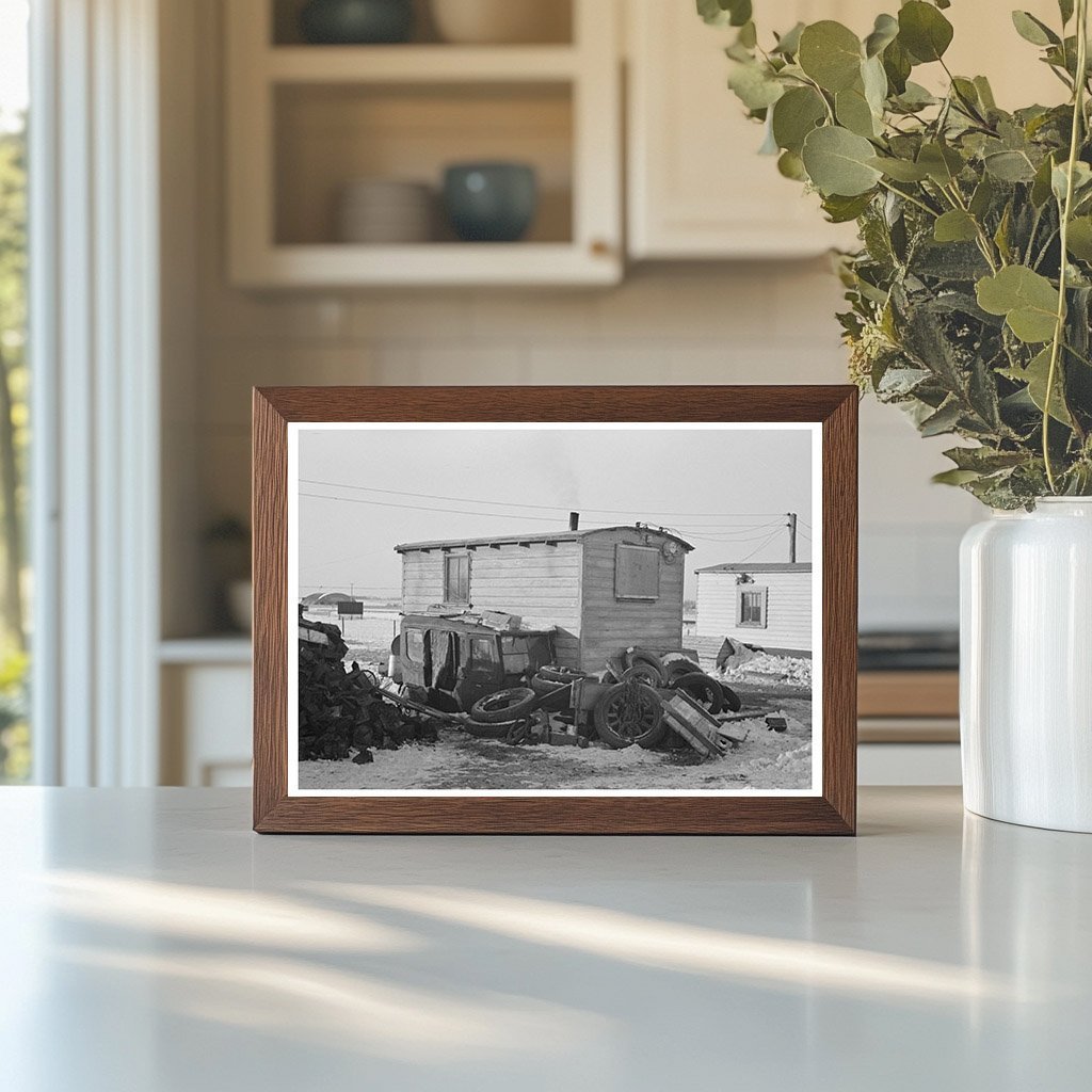 Backyard of Shack in Spencer Iowa December 1936 - Available at KNOWOL