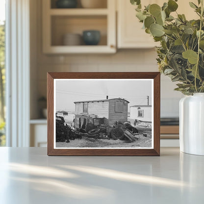 Backyard of Shack in Spencer Iowa December 1936 - Available at KNOWOL
