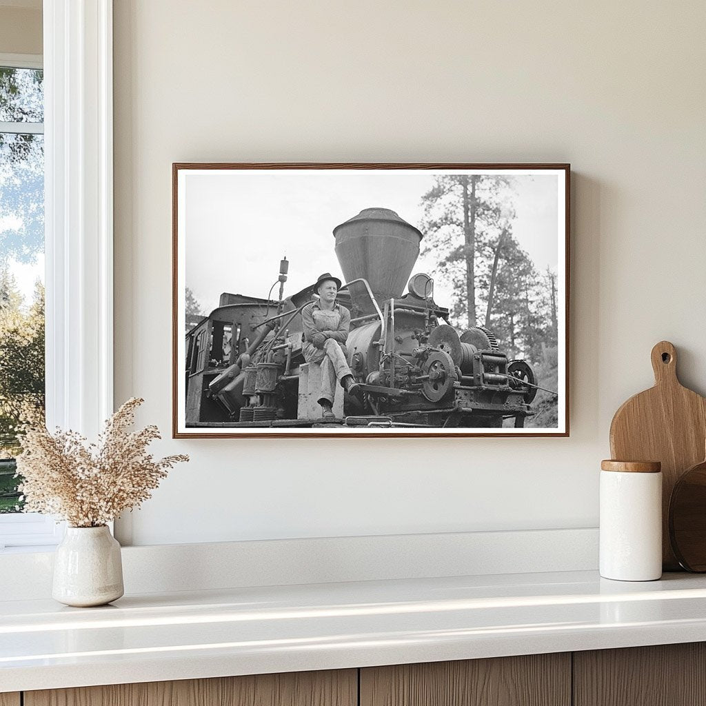 Baker County Logging Locomotive May 1941 - Available at KNOWOL